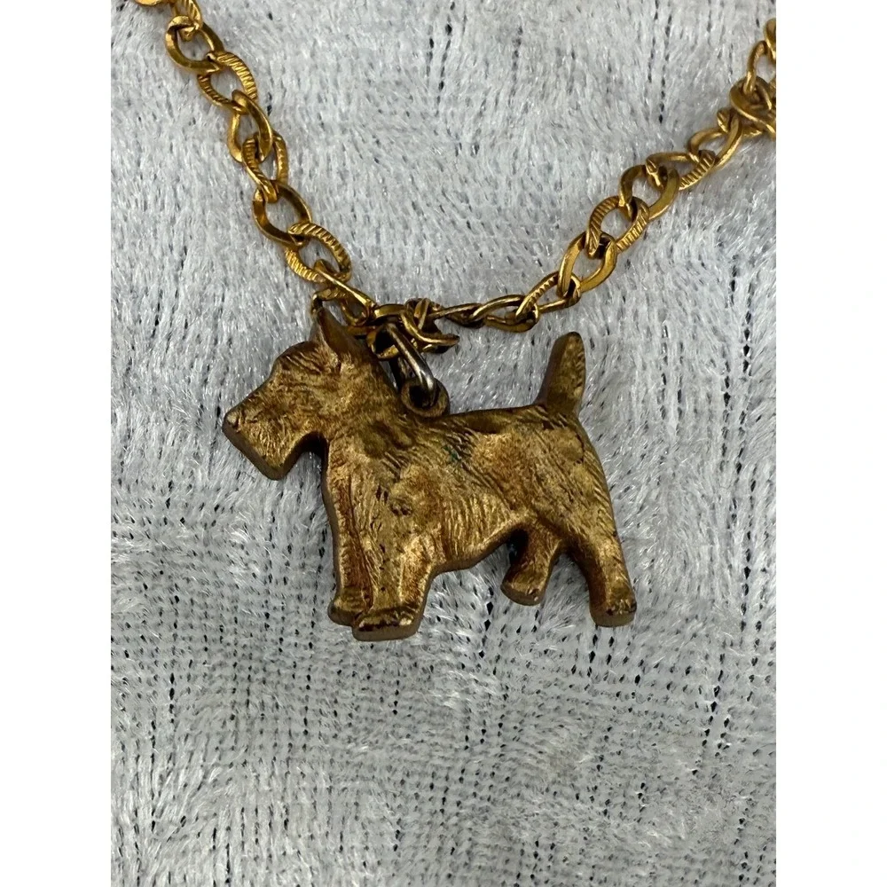 Vintage Dog Hickok Tie Bar Gold‎ Tone Scottie